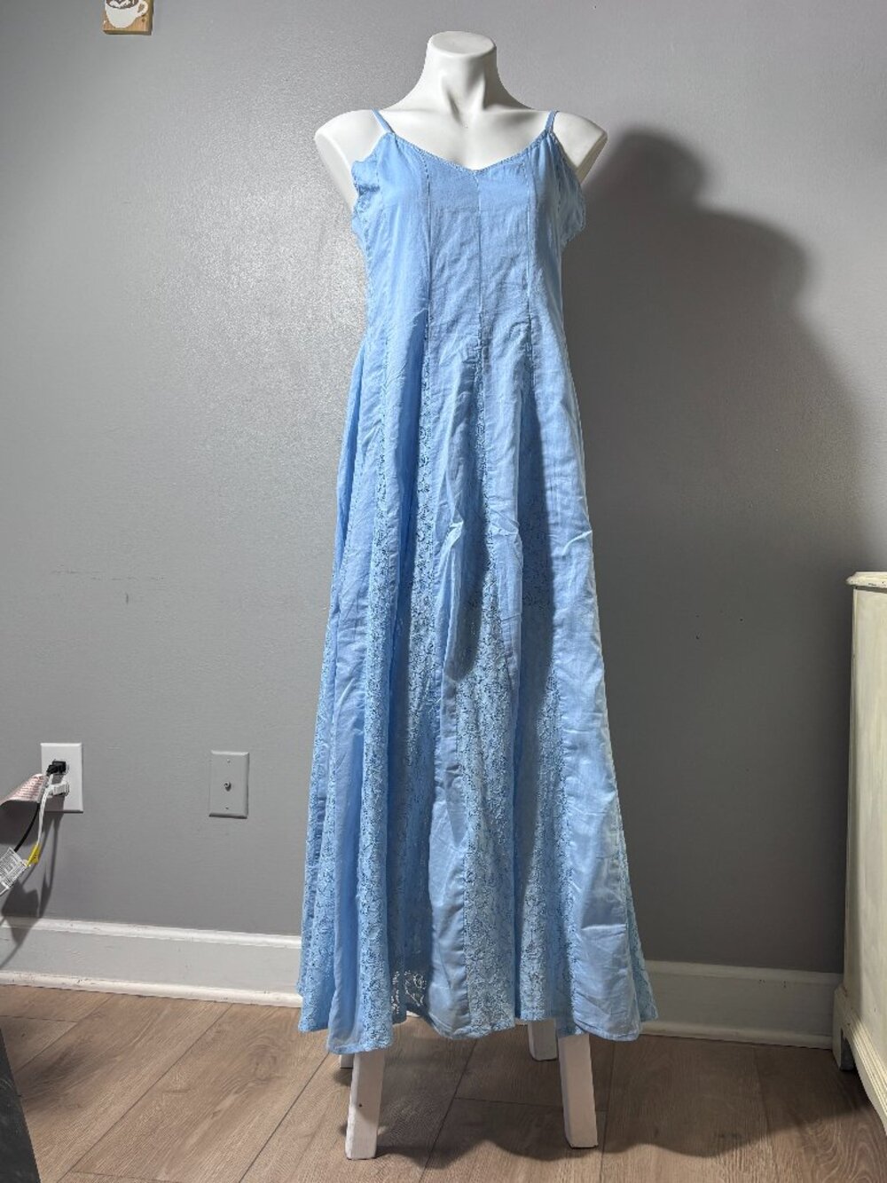 Roxy Flowy New with Tags Blue Jardin Bloom Maxi Dress Beach